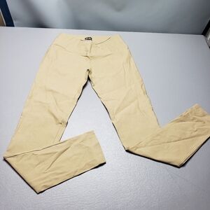 dots tan pull on stretchy skinny pants juniors size 3/4